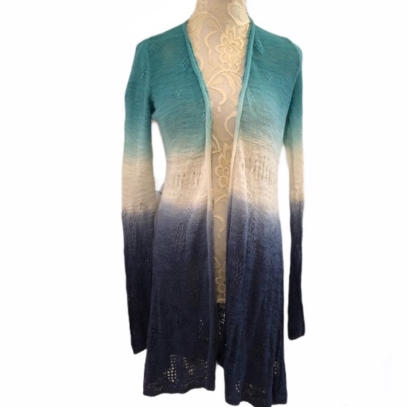 Moth Sweaters - Moth (Anthro) Tonal Tides Open-Front Cardigan